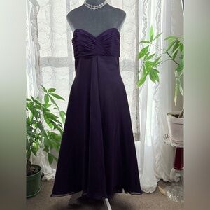 DaVinci | Purple | Ruched Sweetheart Evening Gown | Size 12
